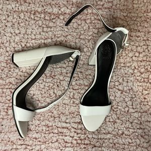 Guess 3 inch White Leather Heels